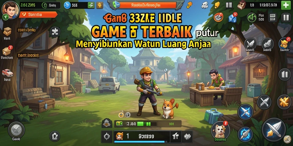 Tampilan screenshot dalam 33ZK menampilkan gameplay Idle yang seru.