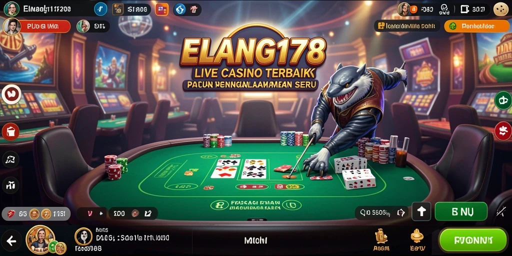 Tampilan menarik dari gameplay Live Casino ELANG178 yang menghibur.