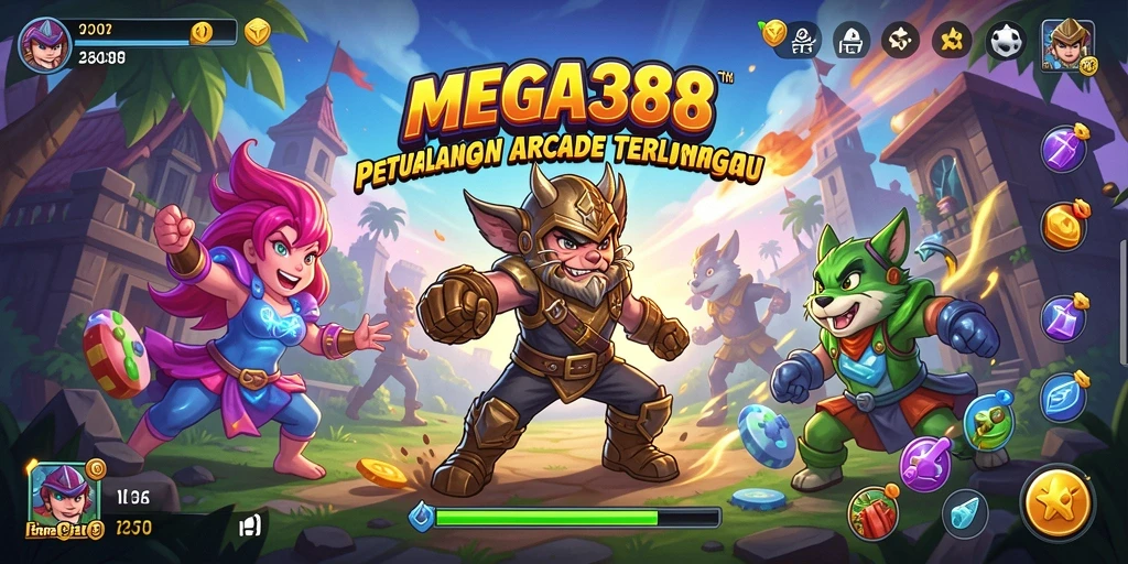 Tampilan gameplay seru dan penuh aksi dari MEGA388.