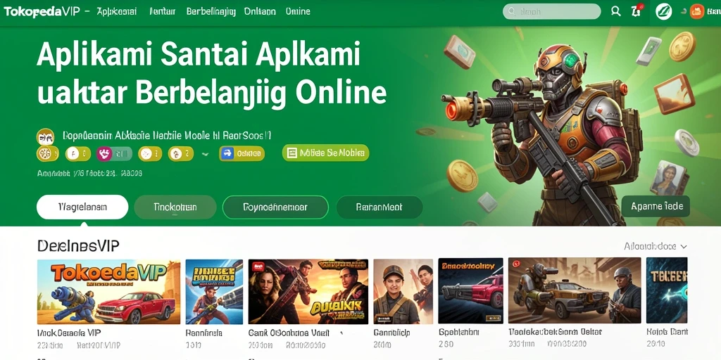 Tangkapan layar menunjukkan fitur belanja yang menyenangkan di TOKOPEDIAVIP.