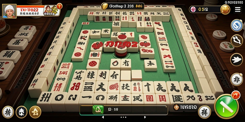 Tampilan gameplay Mahjong yang menarik dan penuh warna di TOTO22.